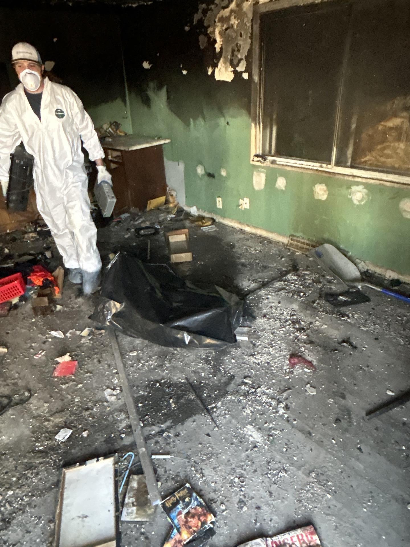 Smoke and soot damage cleaning in Denver home